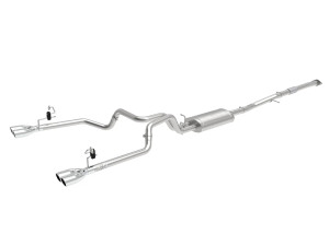 aFe Vulcan Series 3 IN to Dual 2-1/2 IN 304 Stainless Steel Cat-Back Exhaust System for  GM Silverado/Sierra 1500 19-25 L4-2.7L (t) afe49-34110-P
