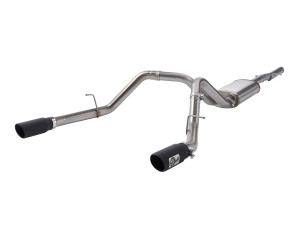 aFe Apollo GT Series 3 IN 409 Stainless Steel Cat-Back Exhaust System for  09-18 GM Silverado/Sierra 1500 V6-4.3L/V8-4.8L/5.3L (Standard Cab) afe49-44111-B