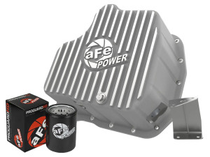aFe POWER Street Series Engine Oil Pan Raw w/ Machined Fins for GM Diesel Trucks 11-16 V8-6.6L (td) afe46-71080A