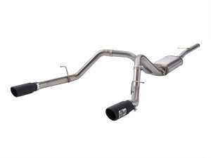 aFe Apollo GT Series 3 IN 409 Stainless Steel Cat-Back Exhaust System for  09-19 GM Silverado/Sierra 1500 V6-4.3L/V8-4.8L/5.3L (Crew/Double Cab) afe49-44112-B
