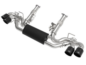 aFe MACH Force-Xp 304 Stainless Steel Cat-Back Exhaust w/ Muffler Black (w/ NPP) for  Chevrolet Corvette (C8) 20-25 V8-6.2L afe49-34124-B