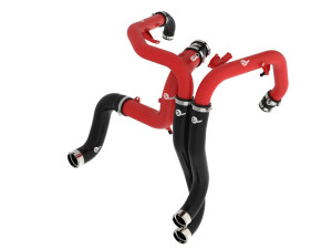 aFe BladeRunner Aluminum Hot and Cold Charge Pipe Kit Red for Ford Bronco Raptor 22-25/Ranger Raptor 24-25 V6-3.0L (tt) afe46-20754-R
