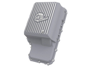 aFe POWER Street Series Transmission Pan Raw w/ Machined Fins for Ford Trucks 20-22 (10R140 Transmission) afe46-71220A
