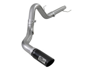 aFe ATLAS 4 IN Aluminized Steel DPF-Back Exhaust System w/ Black Tip for Ford F-150 18-20 V6-3.0L (td) afe49-03106-B