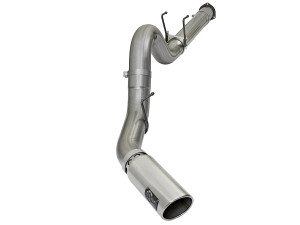 aFe Large Bore-HD 5 IN 409 Stainless Steel DPF-Back Exhaust System for Ford Diesel Trucks 17-25 V8-6.7L (td) afe49-43090-P
