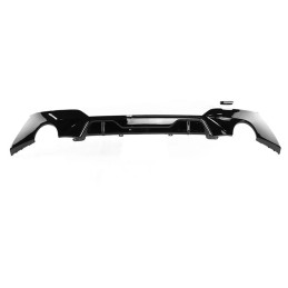 PSR Parts BMW 3 Series G20 GLOSS BLACK ROUND EXHAUST DIFFUSER - MP STYLE PSR-G20-DIFF-DUAL-MP-GB