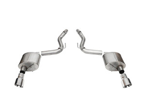 Corsa Sport, Touring / 3.0 in Axle-Back 4.5 in Slash Tips | 2024 Mustang GT Coupe cor21252