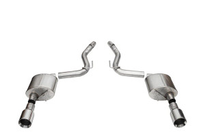 Corsa Sport, Touring / 3.0 in Axle-Back 4.5 in Straight Tips | 2024 Mustang GT Coupe cor21257