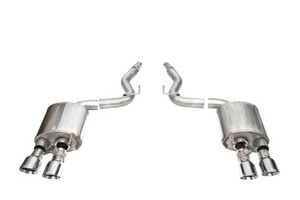 Corsa Sport Valved / 3.0 in Axle-Back 4.5 in Slash Tips | 2024 Mustang Dark Horse Coupe cor21267