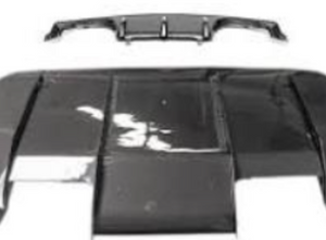 EzCarbon F8X V Performance Carbon Fiber Diffuser 2pc/set