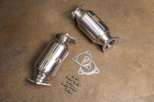 Valvetronic Chevy Corvette C8 / C8 Z06 400 Cell Catted Downpipes - CHEV.C8.FF.400C.BR