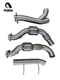 Active Autowerke 2017–2020 Ford F-150 3.5L EcoBoost AFlow EPA-Compliant Catted Downpipes - 51-001A