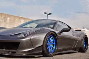 Carbonado 2010-2015 Ferrari 458 Coupe Spider DE Style Wide Fender Flare - 9501LB-FF