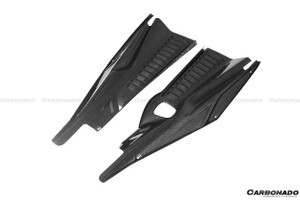 Carbonado 2010-2015 Ferrari 458 Coupe Spider OE Style DRY Carbon Fiber Engine Bay Panels