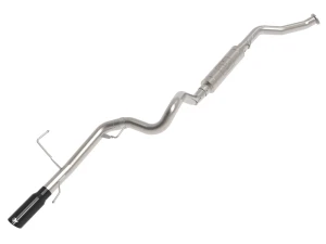 aFe Vulcan Series 3 IN Stainless Steel Rear Exit Exhaust System w/ Black Tip for Toyota Land Cruiser (J300) 22-26 V6-3.3L (td) afe49-36064-B