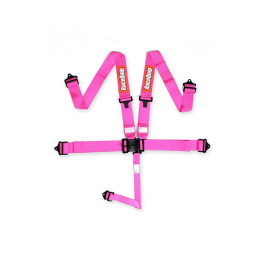 RaceQuip LNL 5PT 3IN SFI16.1 HARNESS PINK - Pink - 3 in. Lap and Shoulder - 2 in. Sub 711081RQP