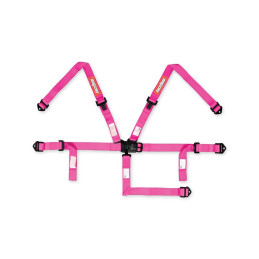 RaceQuip JR LNL 5PT SFI16.2 HARNESS PINK - Pink - 2 in. Lap and Shoulder and Sub 709089RQP