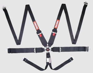 RaceQuip CAMLOCK 6PT HNR SFI16.1 HARNESS BLK - Black - 3 in. Lap - 3 in. to 2 in. Shoulder - 2 in. Sub 746006RQP