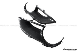 Carbonado 2015-2020 Ferrari 488 GTB Spider OE Style Dry Carbon Fiber Rear Light Satellite Covers