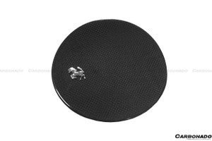 Carbonado 2017-2026 Ferrari 812 Superfast OE Style DRY Carbon Fiber Fuel Door With Logo