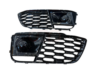 Canadian Auto Performance 2018-2020 Audi RS Honeycomb Fog Grilles | FY B9 Audi Q5 S-Line/SQ5 - V2