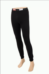 RaceQuip Youth SFI3.3 Base Layers Fire Retardant Pants -Black - Youth Medium 4920903RQP