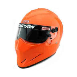 Simpson Racing SA2020 Diamondback Racing Helmet - 7 3/8 - Safety Orange 729738S
