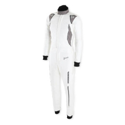 Simpson Racing DNA SLT Racing Suit - Large - White - FIA 8856-2018 - SFI 3.2A/5 F301361