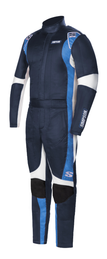 Simpson Racing Supercoil Racing Suit Blue - Navy/Bush Blue/White SC04301
