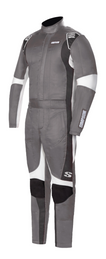 Simpson Racing SUPERCOIL RACING SUIT ALLOY - Medium - Alloy/Black/White SC05201