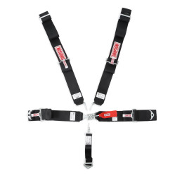 Simpson Racing STD. Latch & Link 5pt. Harness - 62" Lap - Black - SFI 16.1 29061BK
