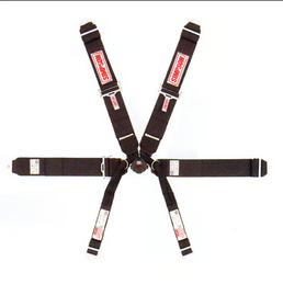 Simpson Racing 3" Camlock Harness - 16.1 6PT 3" RCL 55" LAP BI PD - Black 29110BKR2X