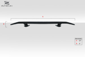 Duraflex Universal K5 Rear Wing Spoiler - 1 Piece - 117063