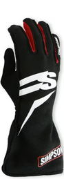 Simpson Racing Airspeed Gloves - Medium - Black - SFI 3.3/5 ASKMD