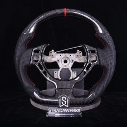 StradaWerks  Red Stripe | Perforated Leather Steering Wheel - R35 GTR (09-16)