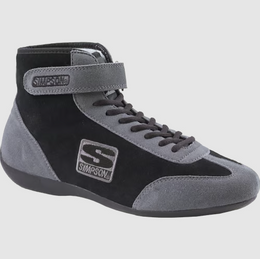 Simpson Racing Midtop Shoes SIZE 13.5 BLACK MT135BK