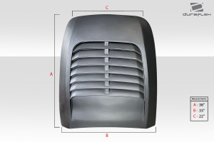 Duraflex  Universal Venom Hood Scoop - 1 Piece - 117474