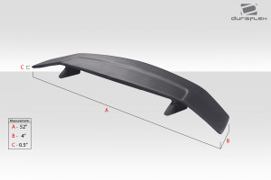 Duraflex Universal A-Spec Wing Spoiler - 1 Piece - 114400