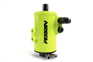 PERRIN 02-14 Subaru WRX / 04-21 STI / 05-09 LGT & OBXT (w/FMIC Only) Air Oil Separator - Neon Yel. perPSP-ENG-607NY