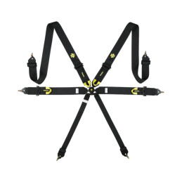 MOMO Corsa Harness 3x3 Camlock 6pt Clip In Restraint - Black momM060303BK-29