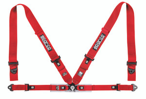 Sparco Belt 4Pt 3in/2in Competition Harness - Red spa04716M1RS