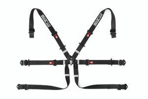 Sparco BELT 6 PNT 2in FORMULA Black spa04819H2NR