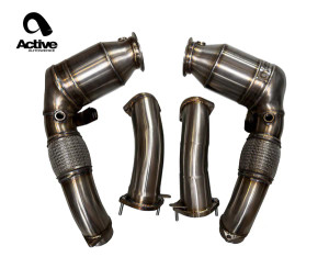 Active Autowerke S68T AFlow Catted Downpipes for x-body - 11-142XA