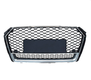 German Car Accessories 2017-2020 Audi RS4 Style Honeycomb Grille with Lower Mesh B9 A4/S4