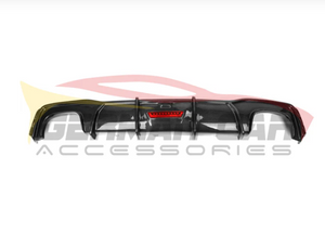 German Car Accessories 2019+ Audi A7/S7 Carbon Fiber KB Style Diffuser with LED Brake Light C8