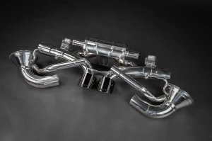 Capristo Exhaust Porsche 992 GT3/RS - SET: 250 Cell Sport Cat Headers + Valved Exhaust, Exhaust Tips (OE Actuators)