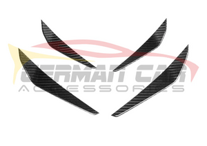 German Car Accessories 2021+ BMW M3/M4 Carbon Fiber M Performance Style Front Bumper Canards G80/G82/G83