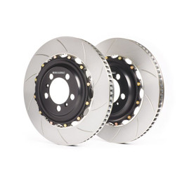 GiroDisc 2020+ BMW M3/M4 (G80/G82/G83 w/Carbon Ceramic Brakes) 2-Piece 400mm Slotted Front Rotors - girA1-322