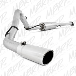 MBRP 2007-2008 Chev/GMC 1500 (Next Gen.) CC EC 66 bed 4.8/5.3L Cat Back Single Side mbrpS5036AL