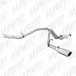 MBRP 2007-2008 Chev/GMC 1500 (Next Gen.) CC EC (excl. 8 bed) 4.8/5.3L/6.0L Cat Back Dual Split mbrpS5038AL